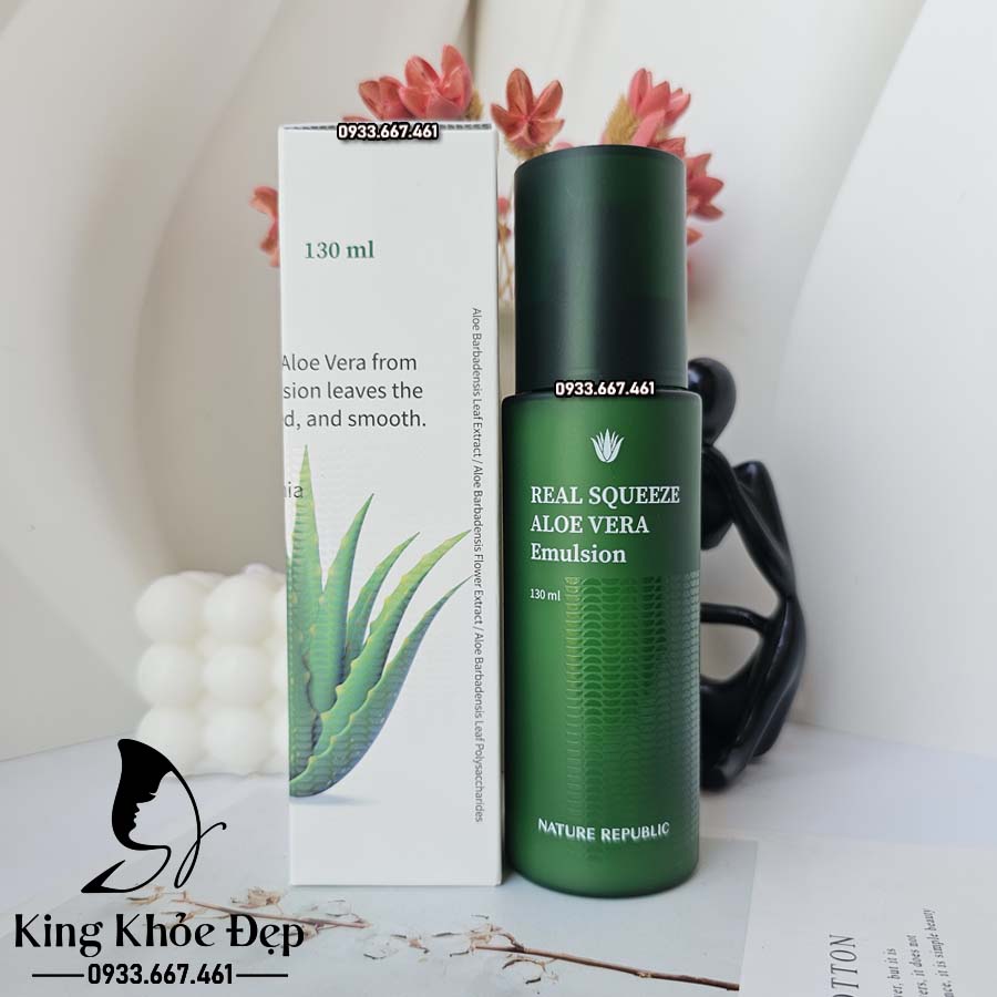 Sữa Dưỡng Nature Republic Real Squeeze Aloe Vera Emulsion