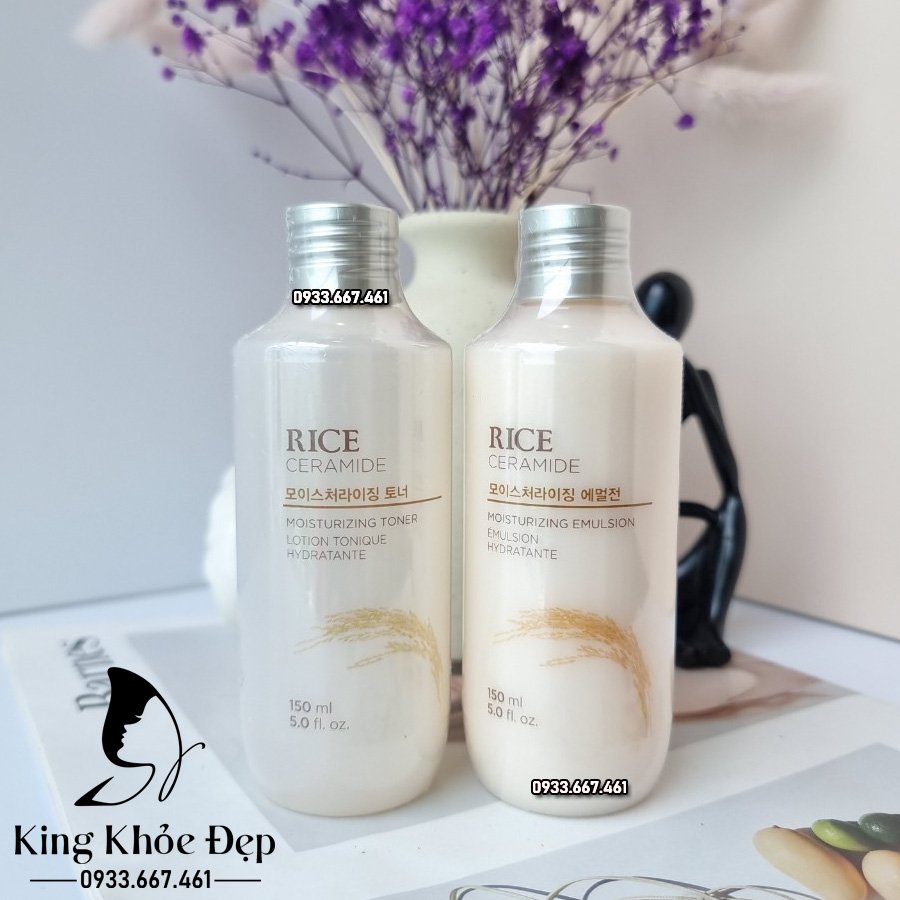 Sữa Dưỡng Rice Ceramide Moisturizing Emulsion 150ml – Dưỡng Ẩm Sâu, Khóa Nước Cho Làn Da Mịn Màng
