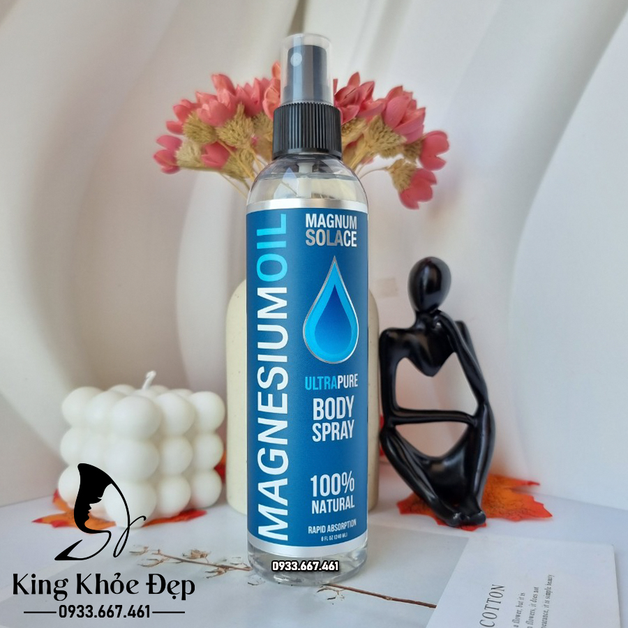 Dầu Magiê - Dead Sea Magnesium Oil - chai lớn 240 ml (8 oz)