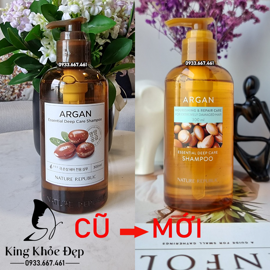 Dầu Gội Nature Republic Argan Essential Deep Care Shampoo