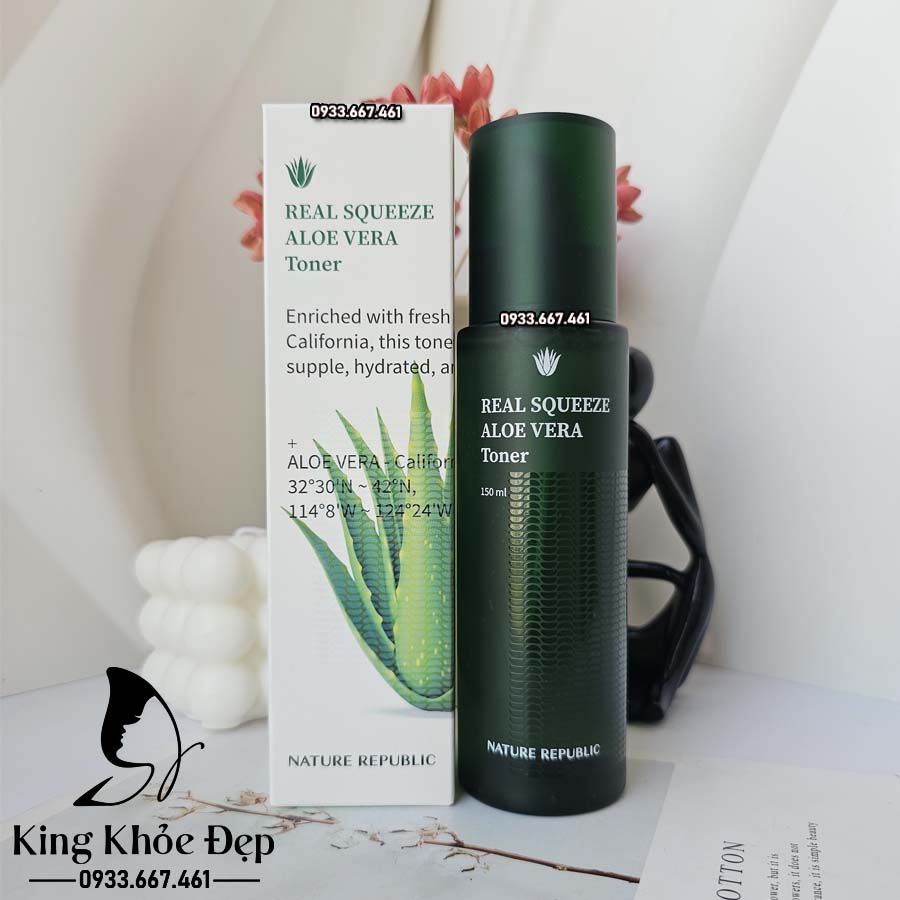 Nước Hoa Hồng Nature Republic Real Squeeze Aloe Vera Toner