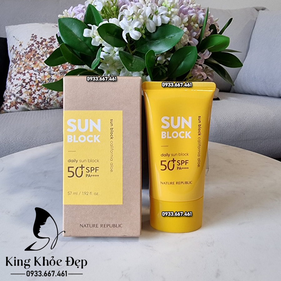 Kem Chống Nắng Nature Republic California Aloe Daily Sun Block SPF50 +++